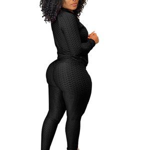 Plus Size High Waist Scrunchy Set + Face Mask